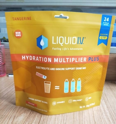 100% PE 7.9OZ ανακυκλώσιμες σακουλών τροφίμων τσάντες τροφίμων συσκευασίας τυπωμένες συνήθεια Resealable