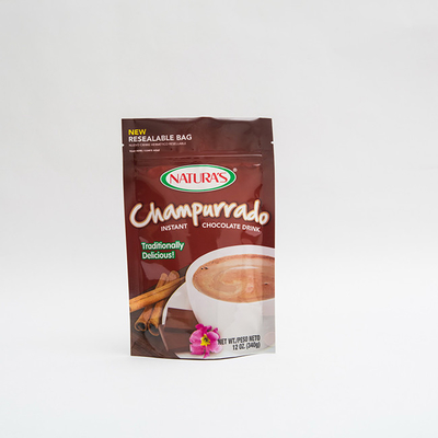 στάση 340g Champurrado επάνω στη στιγμιαία τσάντα συσκευασίας Hocolate σακουλών με το φερμουάρ