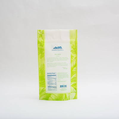 Πλαστικές τσάντες συνήθειας 24OZ Anahola Granola για τη συσκευασία τροφίμων πλαστικών σακουλών τροφίμων