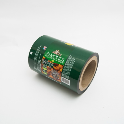 0.63OZ αμυγδάλων τροφίμων συσκευασίας ταινιών περικαλυμμάτων ταινιών που τυπώνεται λογότυπο ρόλων πλαστικών