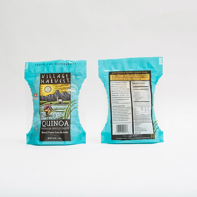 Quinoa 10oz PET12 τσάντες συσκευασίας τροφίμων σπόρων με τη σαφή Gravure παραθύρων εκτύπωση