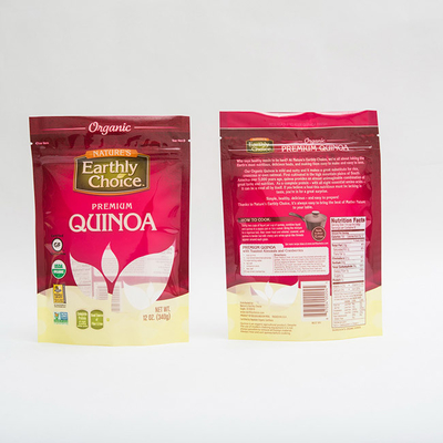 12OZ Quinoa στάση επάνω Gravure σακουλών που τυπώνει τη μικρή συσκευασία πλαστικών σακουλών