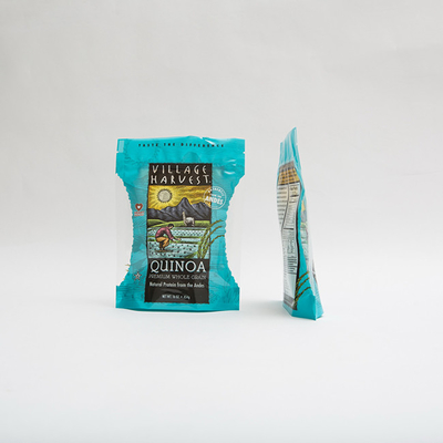 Quinoa 10oz PET12 τσάντες συσκευασίας τροφίμων σπόρων με τη σαφή Gravure παραθύρων εκτύπωση