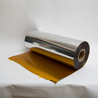 χρυσή Thermoforming ταινία 422mm για το πλαστικό περικάλυμμα συσκευασίας λουκάνικων κρέατος πακέτων δερμάτων